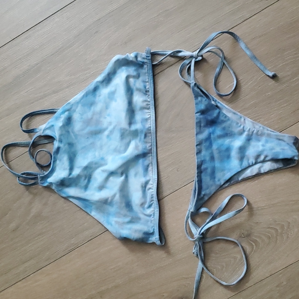 Frankies bikinis tie dye bikini sz s/xs